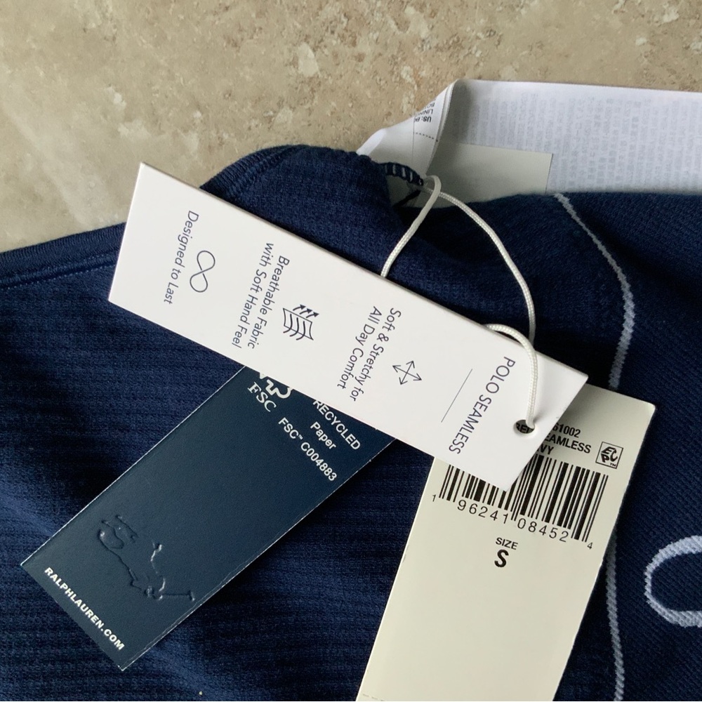 POLO RALPH LAUREN
Seamless Cropped Scoopneck Tank - Navy - Picture 5 of 6
